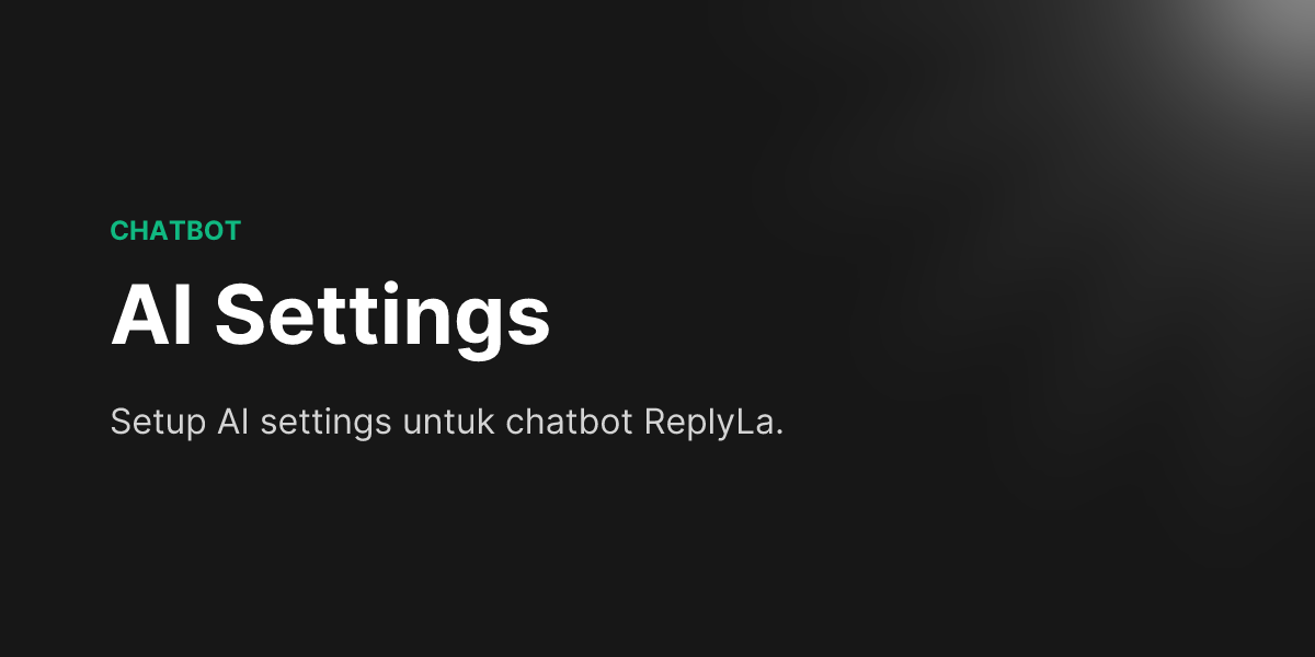 Docs - AI Settings