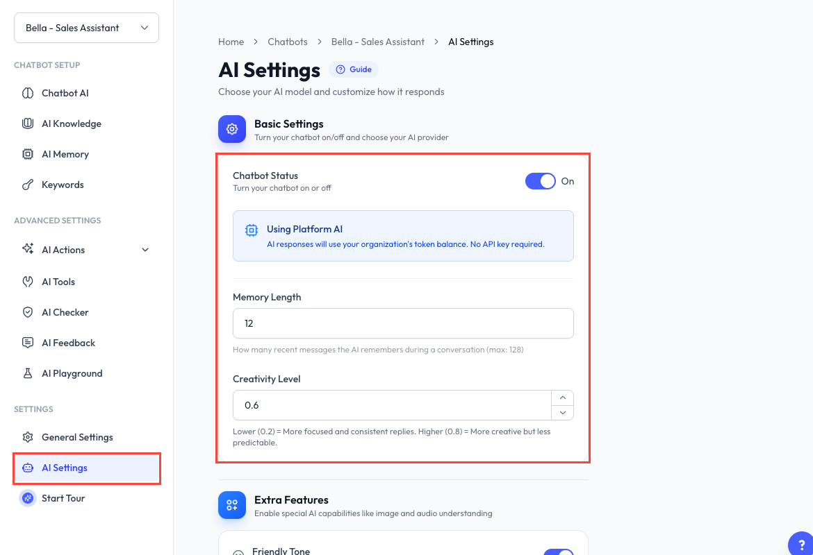 AI Settings