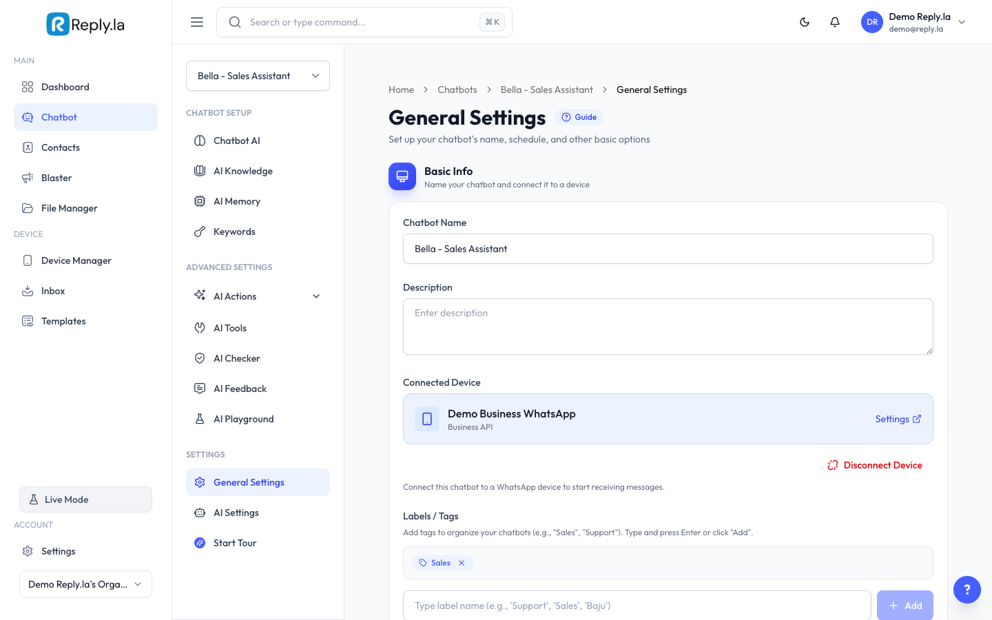 General Settings