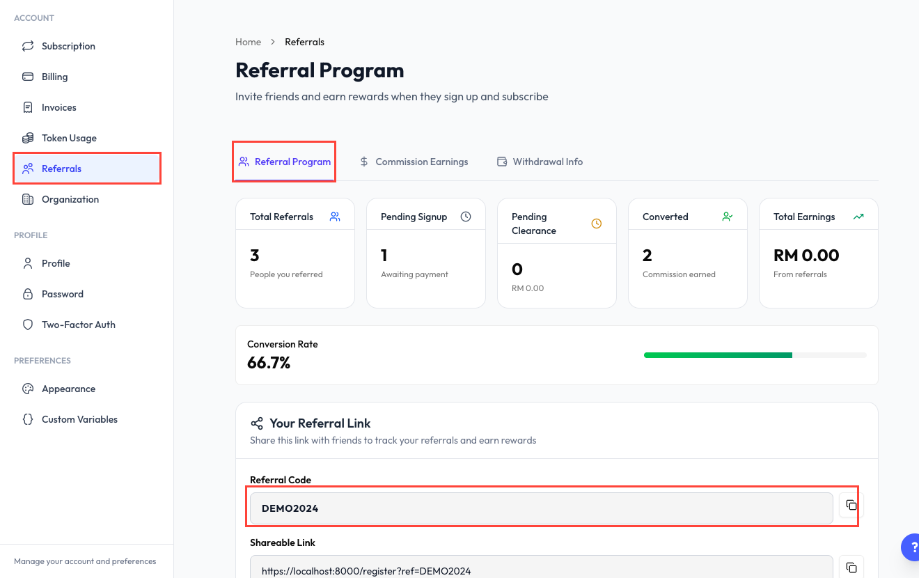 Referrals